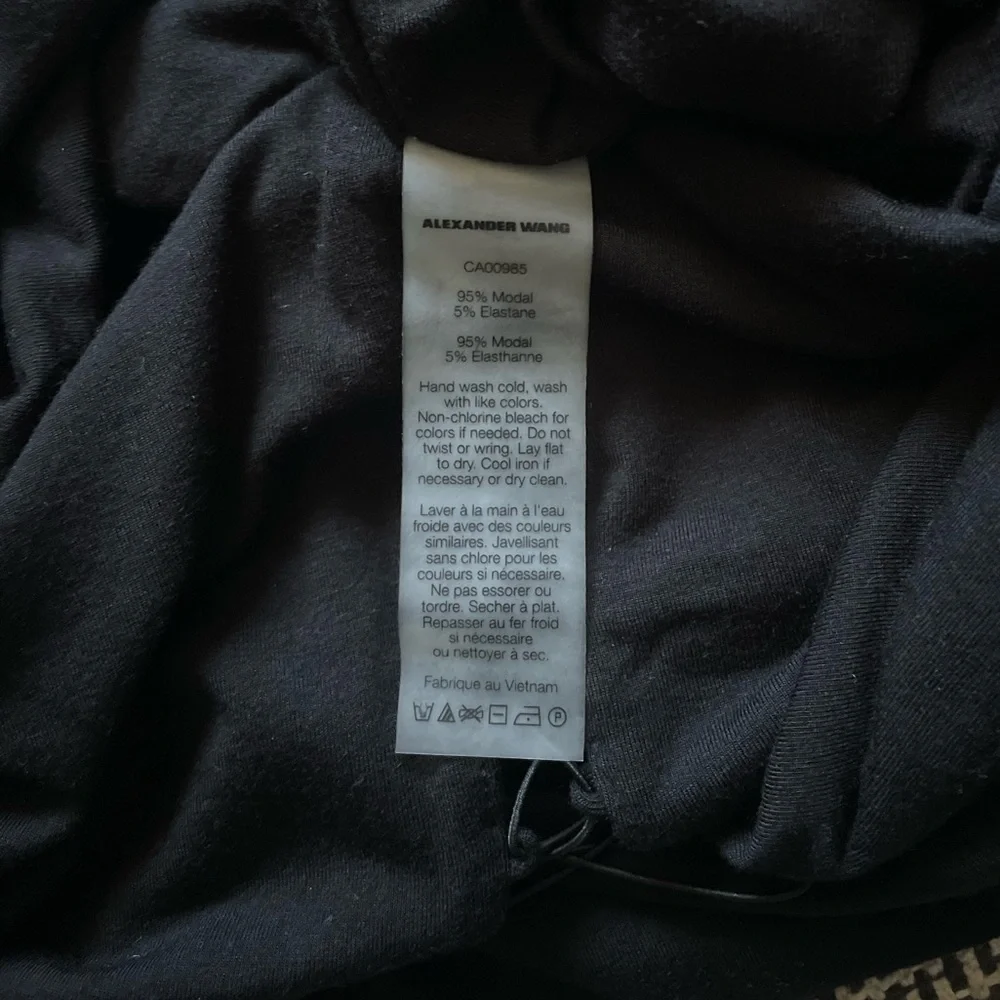 T by Alexander Wang Black Backless Dress